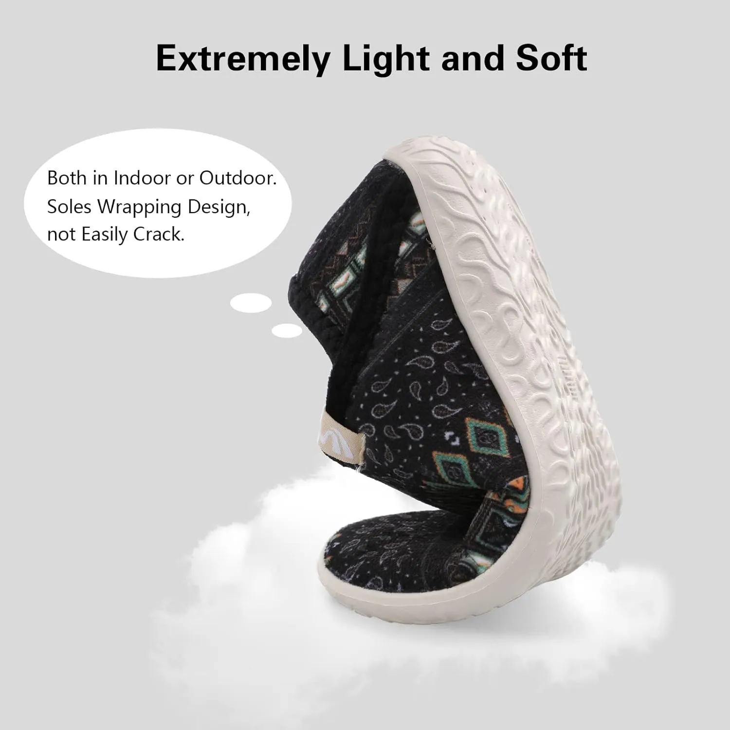 Spesoul Fuzzy House Slippers for Women Men Indoor Closed Back Lightweight Cozy Faux Furry Lining Barefoot House Shoes Slipper Socks for Bedroom Home Office Yoga Outdoor Walking Shoes