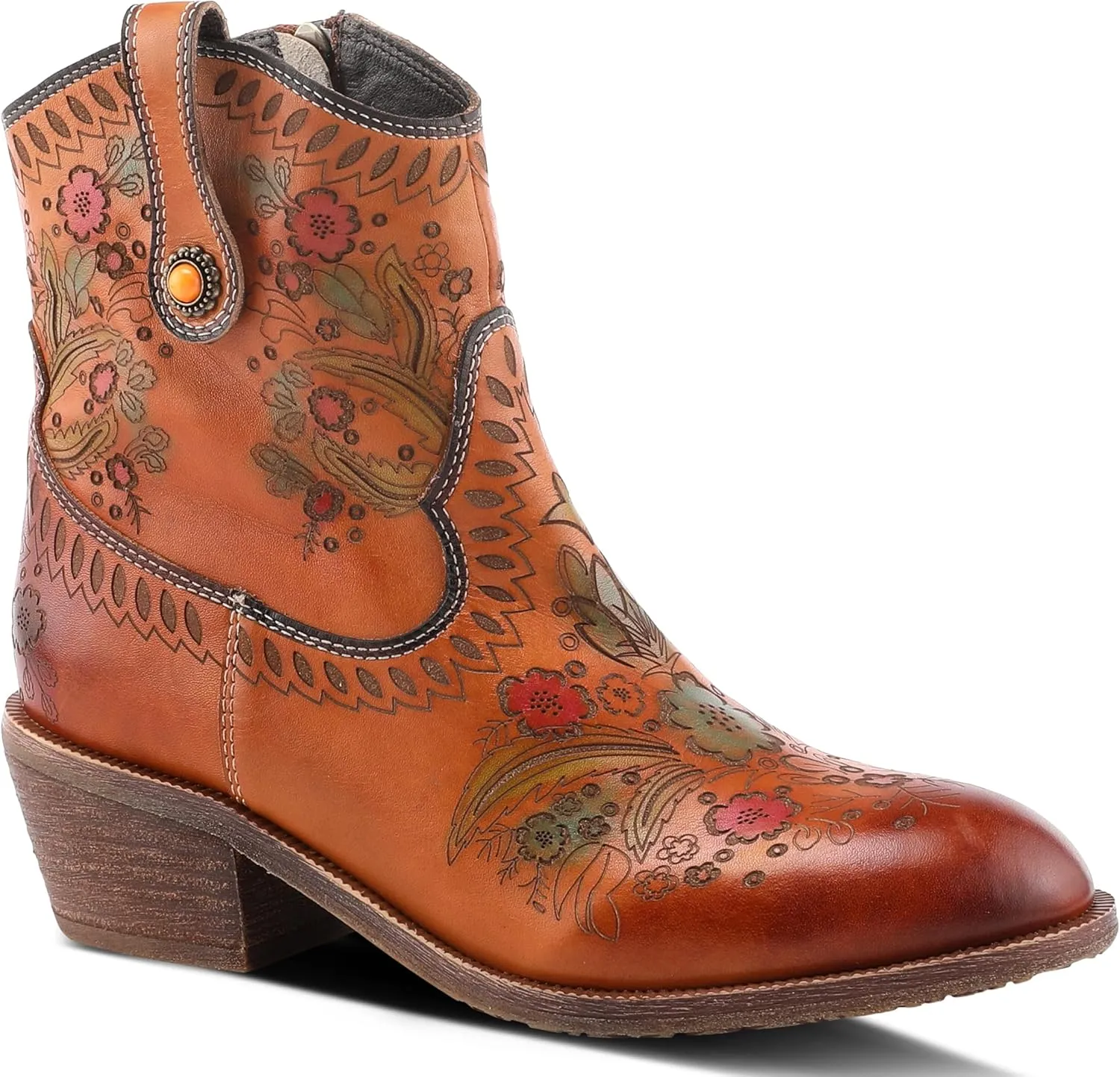 Spring Step L'Artiste Galop Boot for Womens - Ankle Boots with Inside Zipper Closure - Comfortable Western Ladies Boots for Outdoor