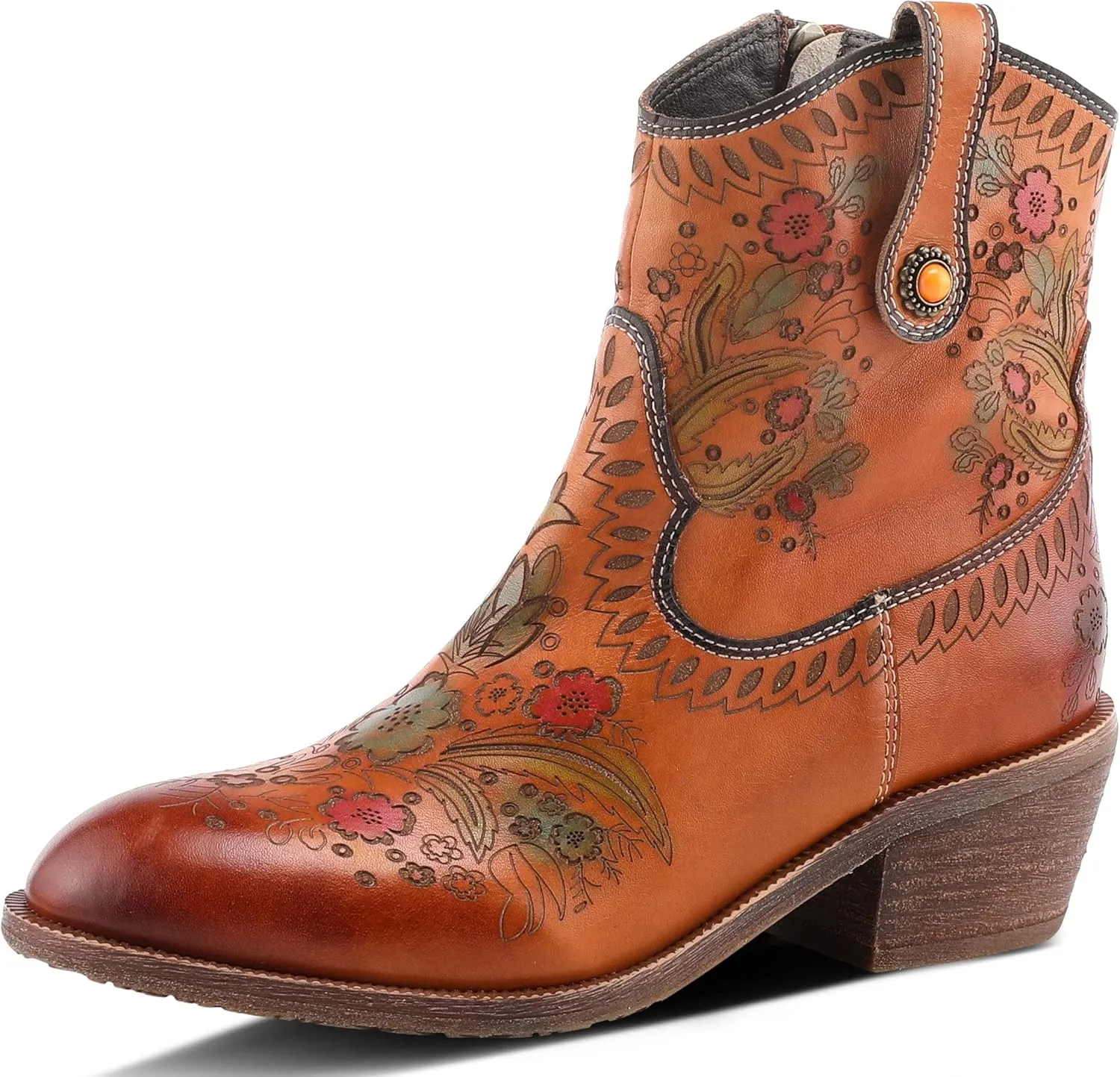 Spring Step L'Artiste Galop Boot for Womens - Ankle Boots with Inside Zipper Closure - Comfortable Western Ladies Boots for Outdoor