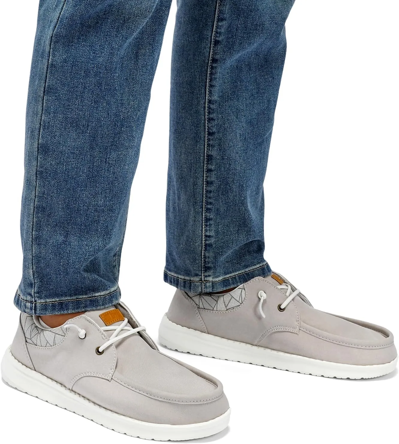 STQ Men's Lace up Loafers丨Orthopedic Ultralight Boat Casual Shoes with Arth Support