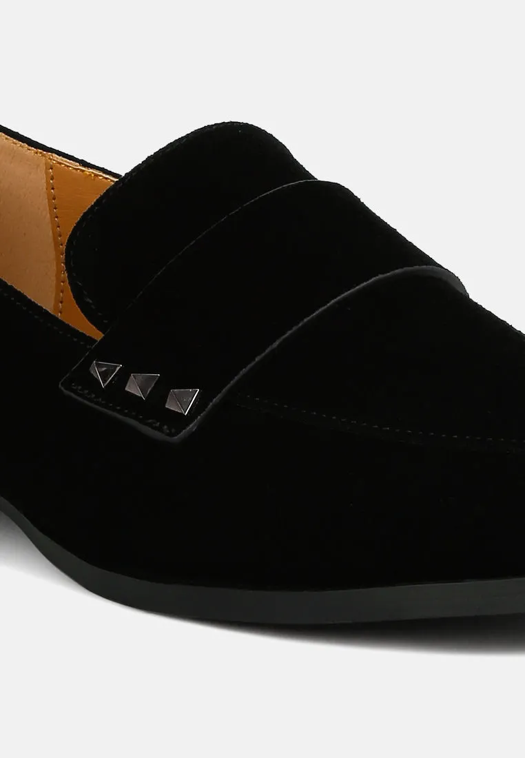 Studded Suede Loafers By RAG