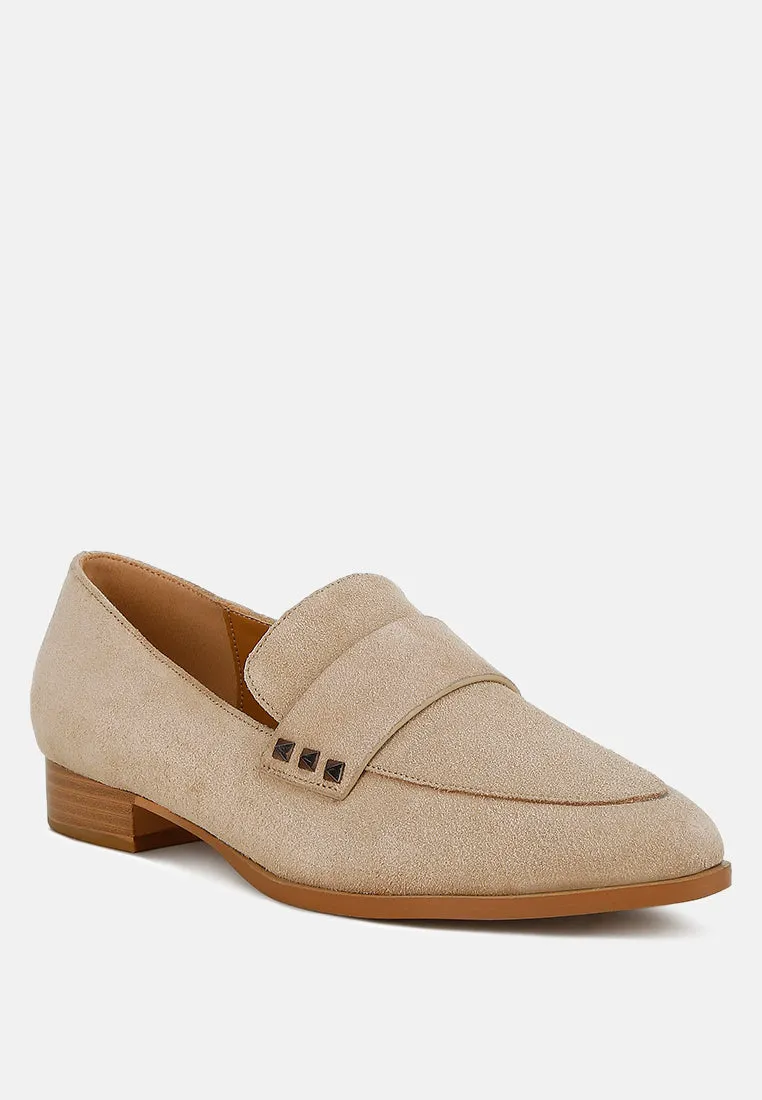Studded Suede Loafers By RAG
