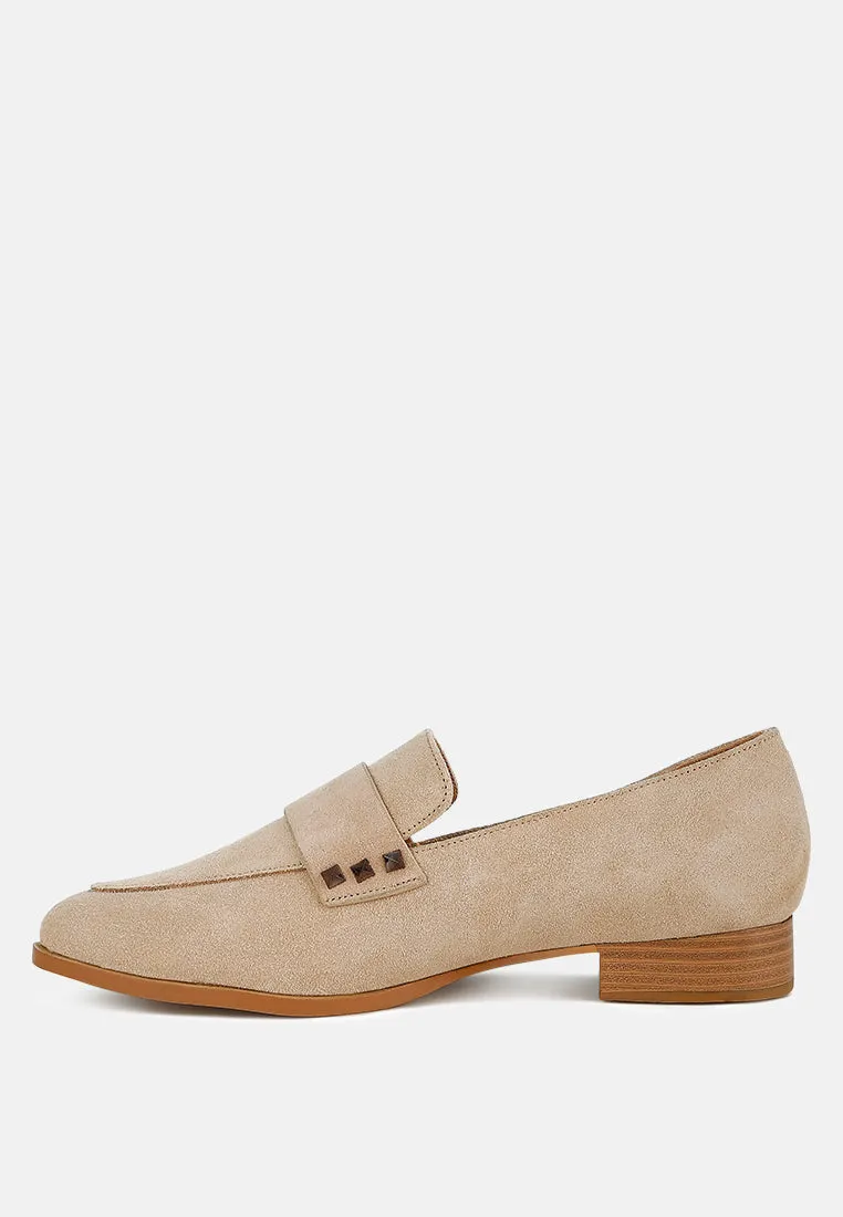 Studded Suede Loafers By RAG