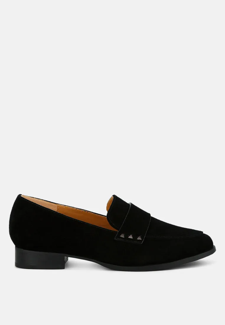 Studded Suede Loafers By RAG