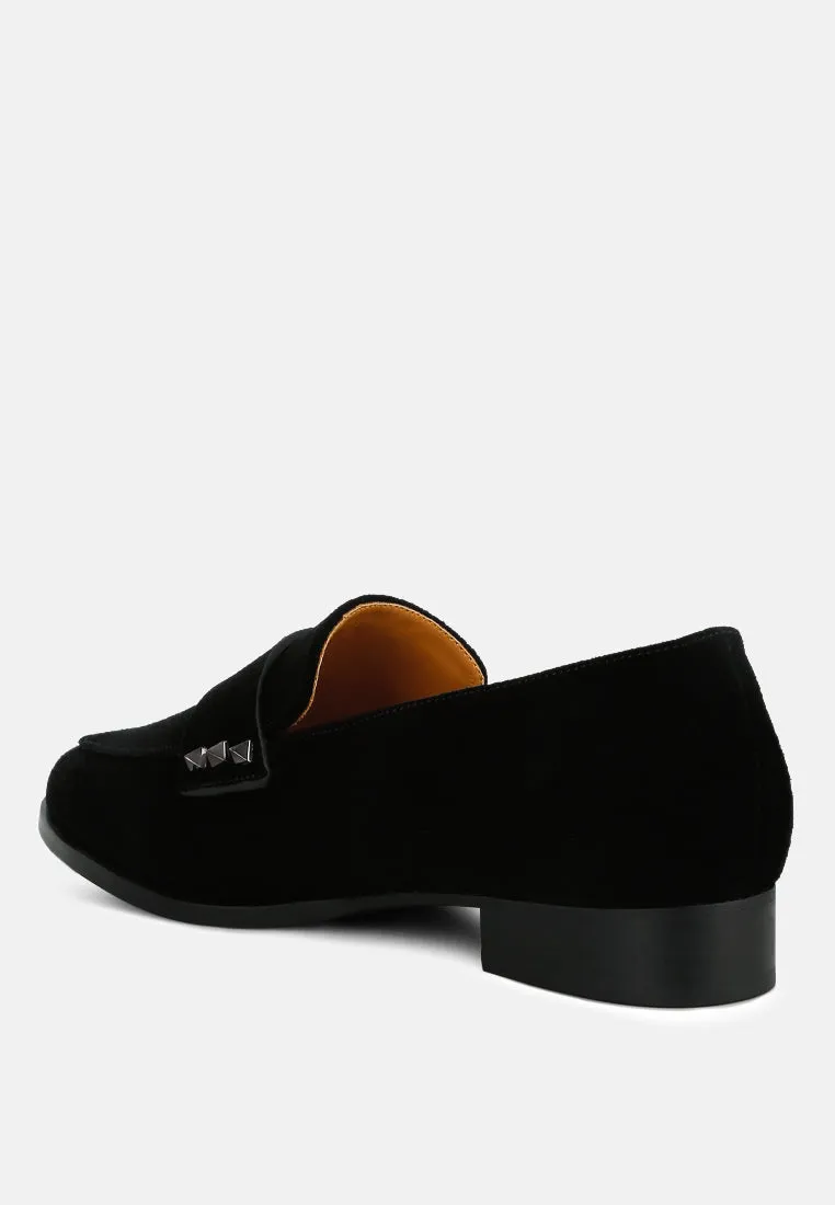 Studded Suede Loafers By RAG
