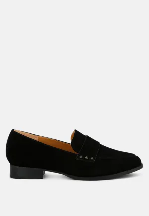 Studded Suede Loafers By RAG