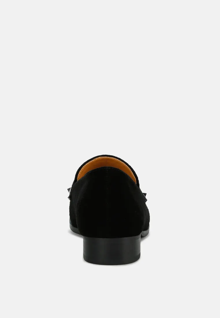 Studded Suede Loafers By RAG