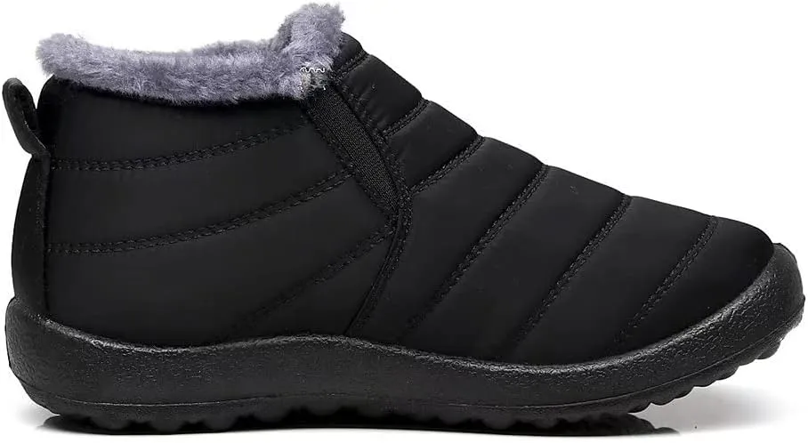 Stunner Snow Boots for Women Winter Ankle Boots Warm Fur Lined Ankle Booties Waterproof Comfortable Outdoor Slip On Winter Shoes Booties
