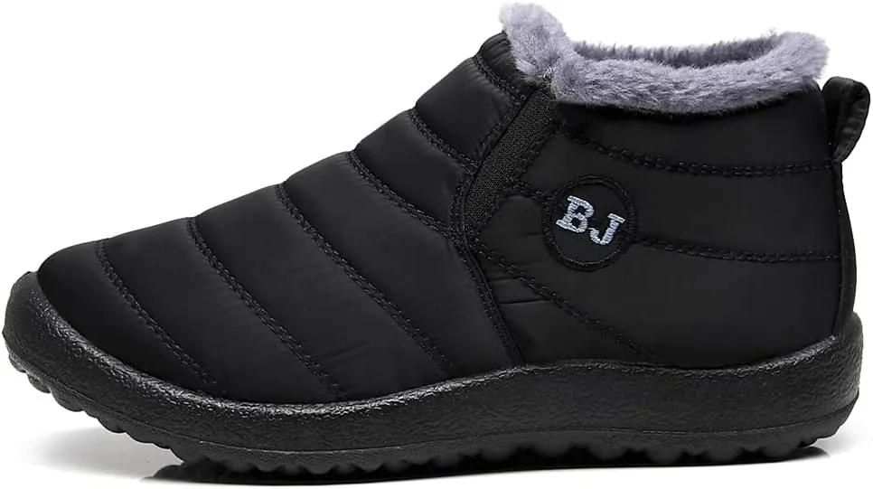 Stunner Snow Boots for Women Winter Ankle Boots Warm Fur Lined Ankle Booties Waterproof Comfortable Outdoor Slip On Winter Shoes Booties