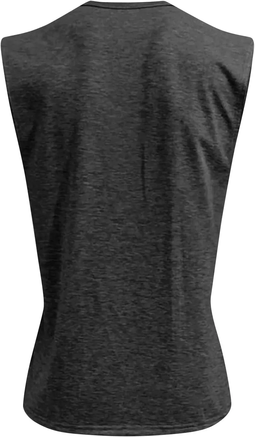 Summer Tank Tops Men Henley Neck Sleeveless Vintage Gym Muscle Workout Shirts Big and Tall Polo Beach Undershirts