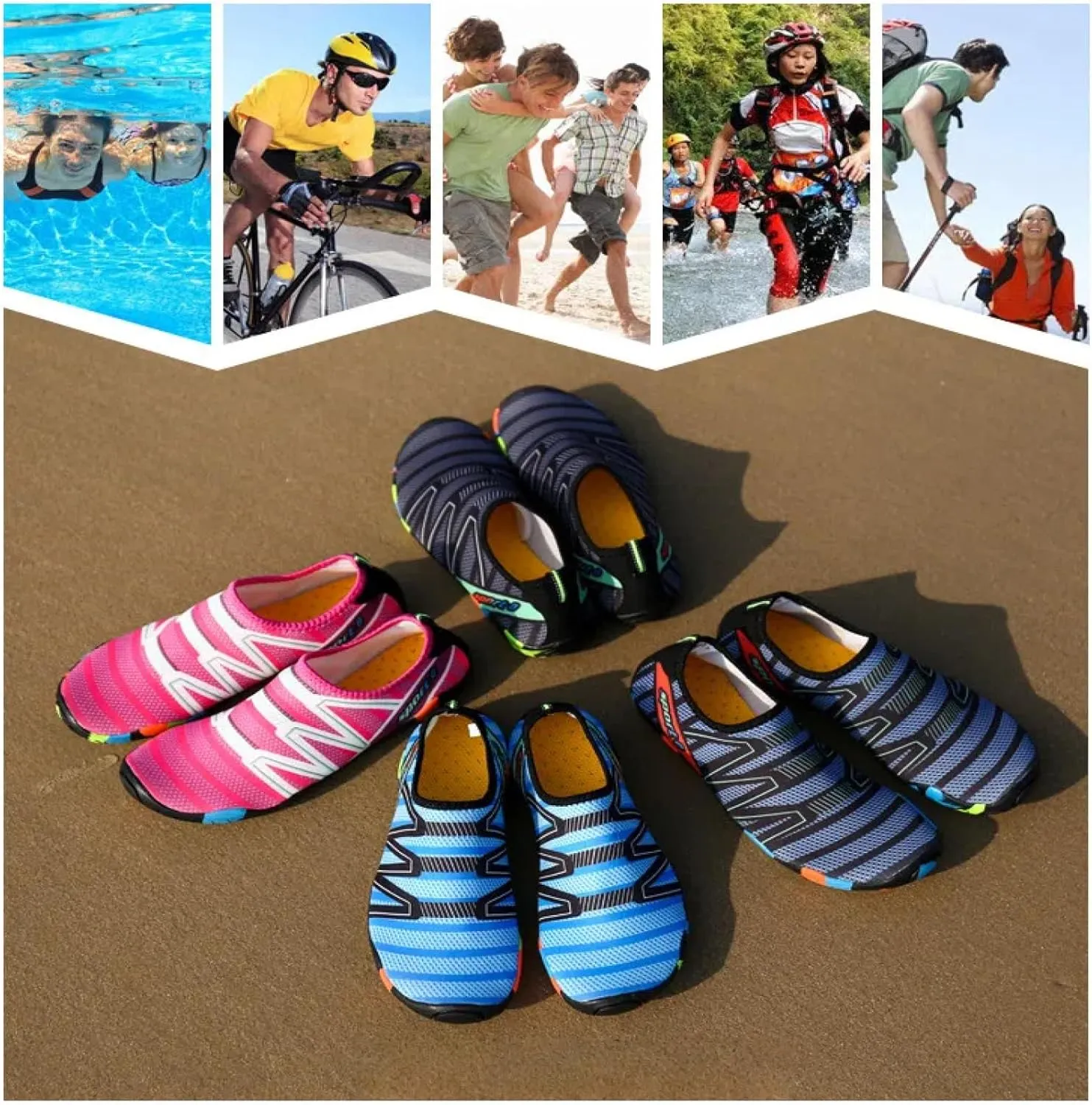 Swim Boots, Outdoor Beach Couples, River Trekking Shoes, Barefoot Quick-Drying, Snorkeling Wading Shoes