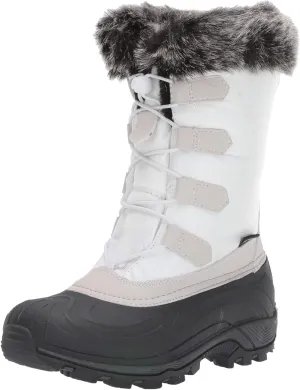 TECS 10" Womens Mid Calf Waterproof Winter Snow Boots Warm Faux Fur Lined Lightweight, Insulated, Anti Slip