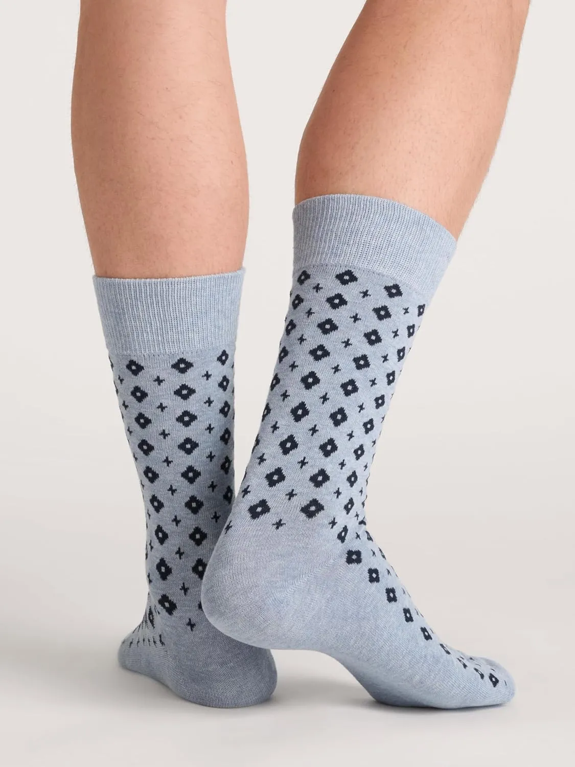 Ted Baker Men's 3 Pack Pattern Crew Dress Socks