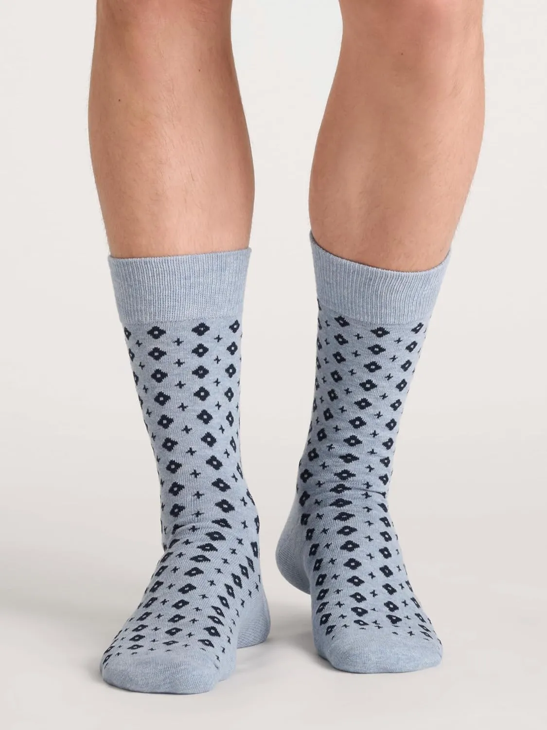 Ted Baker Men's 3 Pack Pattern Crew Dress Socks