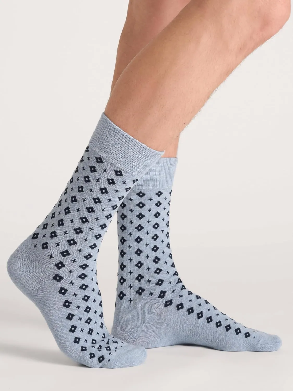 Ted Baker Men's 3 Pack Pattern Crew Dress Socks
