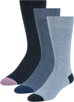 Ted Baker Men's 3 Pack Pattern Crew Dress Socks