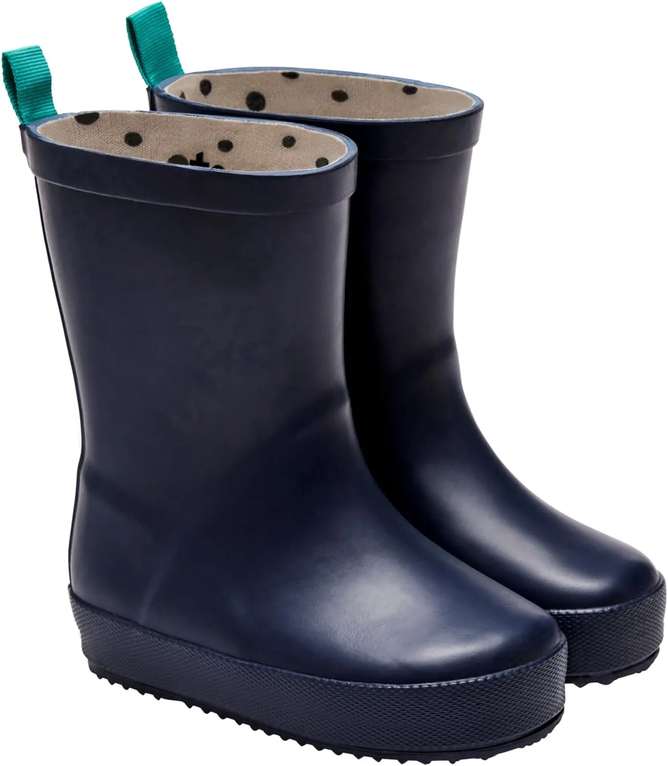 Ten Little Toddler Rain Boots for Boys & Girls, Waterproof, Lightweight, Flexible Rubber Boots with Traction for Kids