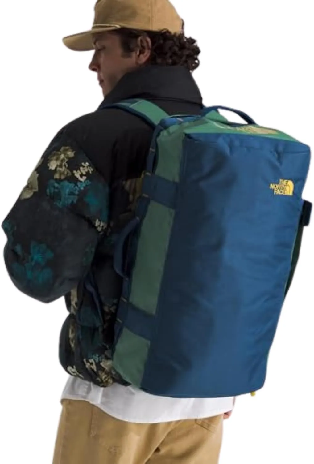 THE NORTH FACE Base Camp Voyager Duffel—32L, Duck Green/Shady Blue, One Size