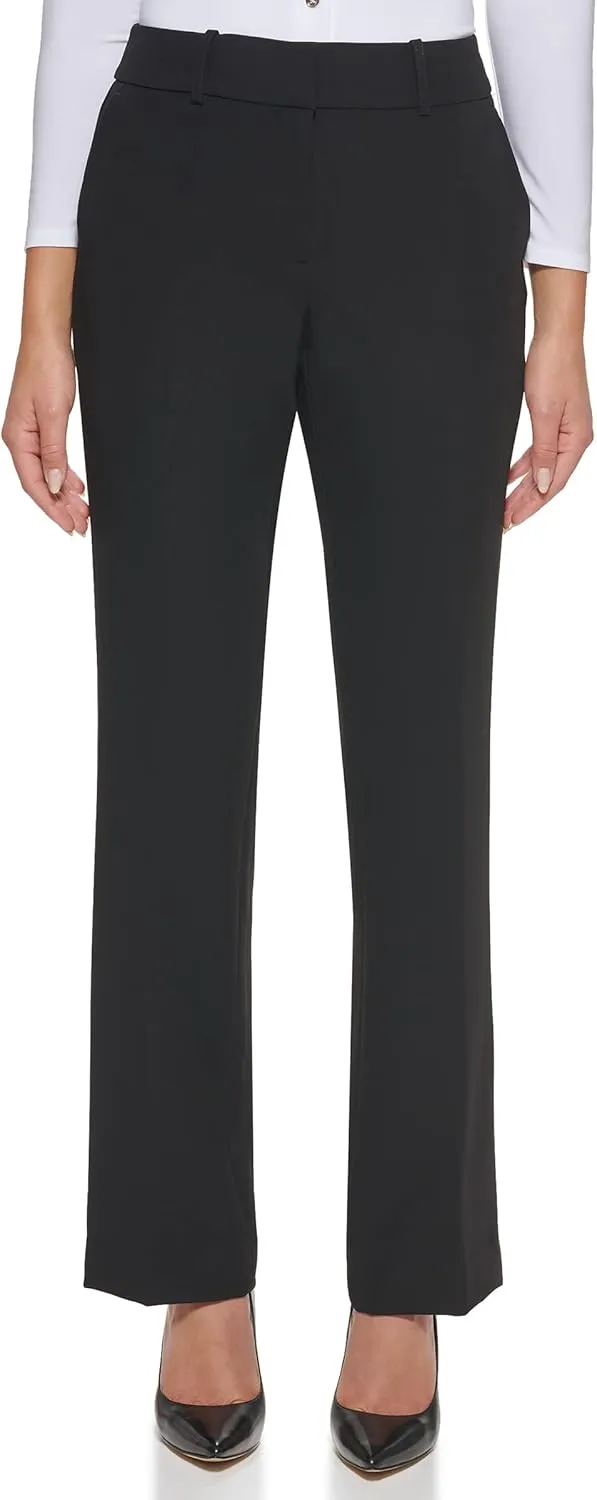 Tommy Hilfiger Women's Dress Pants – Straight-legged Trousers With Elastic Waist