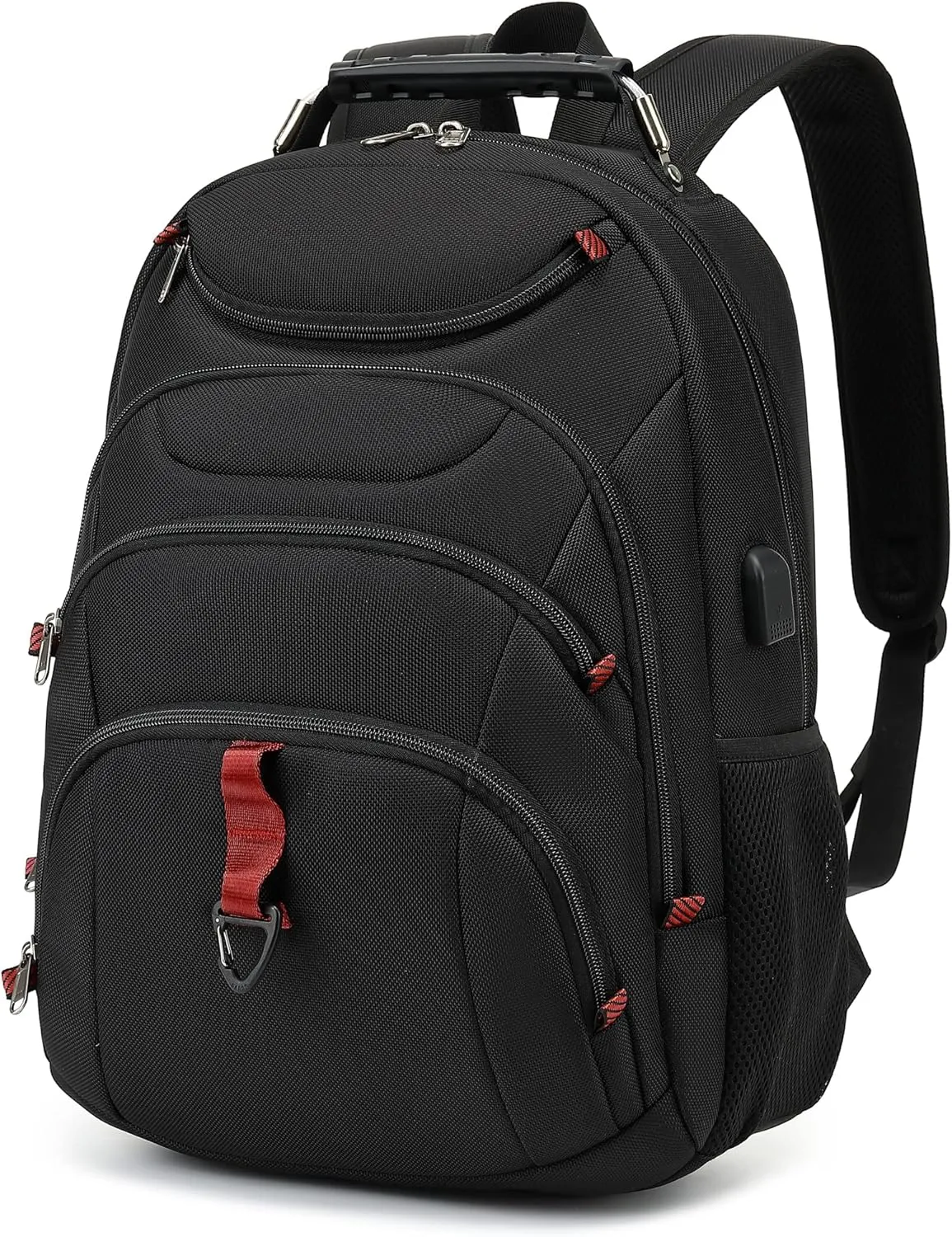 Travel Backpack 17.3 Inch, Business Anti-Theft Laptop Bag with USB Charging Port, Waterproof