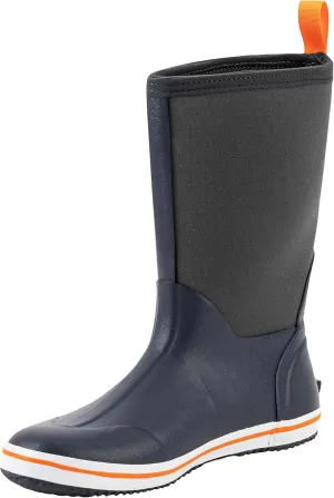 Ubon Rubber Rain Boots for Men Mid Calf Waterproof Fishing Garden Work Deck Boots Non Slip