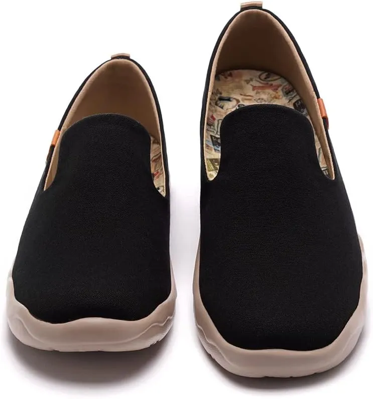 UIN Men's Slip Ons Color Loafers Canvas Lightweight Sneakers Walking Casual Art Painted Travel Shoes