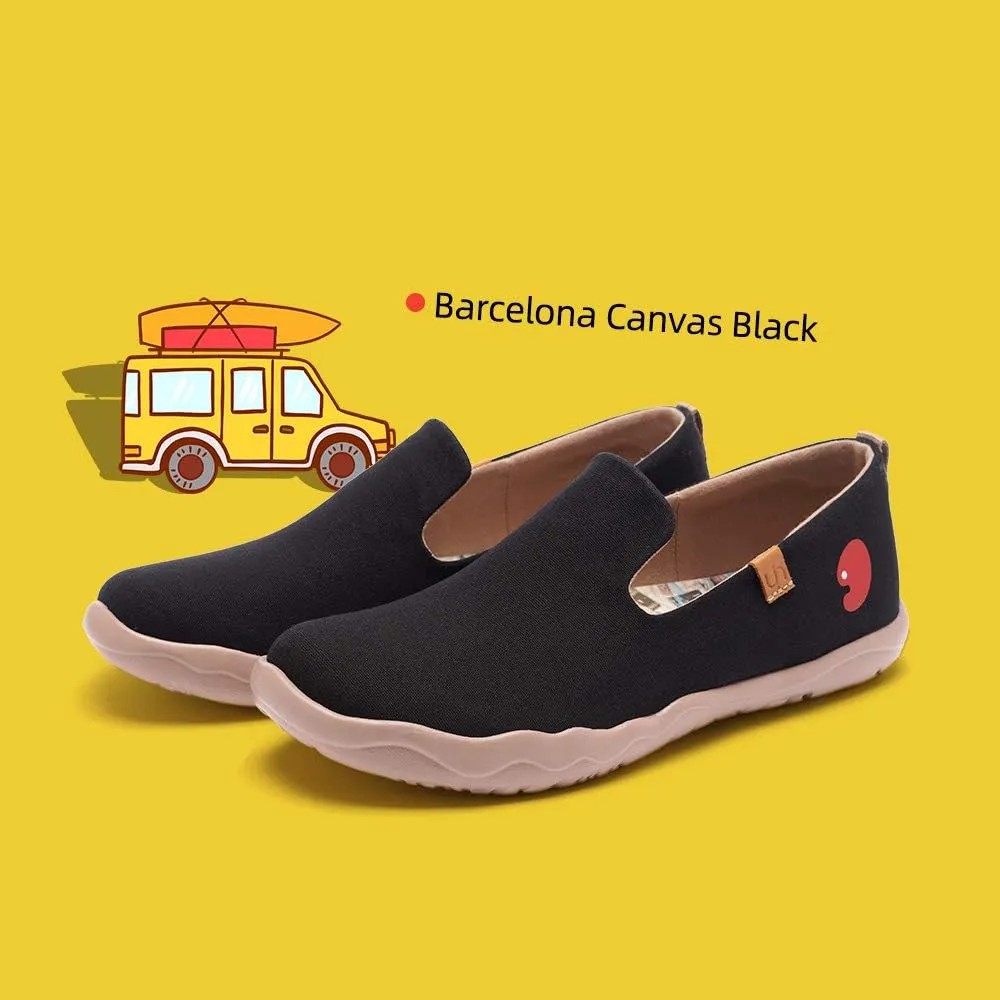 UIN Men's Slip Ons Color Loafers Canvas Lightweight Sneakers Walking Casual Art Painted Travel Shoes