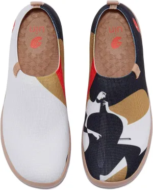 UIN Women's Slip Ons Lightweight Sneaker Walking Casual Knit Loafers Comfortable Art Painted Travel Shoes Toledo She & Cello (7)