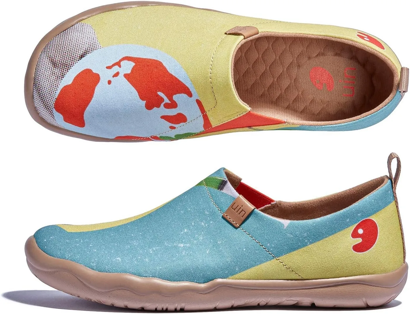UIN Women's Walking Travel Shoes Slip On Microfiber Casual Loafers Lightweight Comfort Fashion Sneaker Toledo