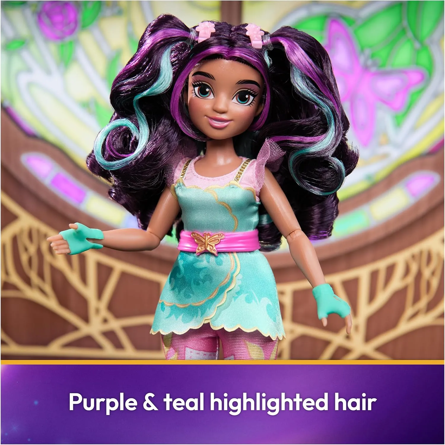 Unicorn Academy, Ava Doll with 7 Accessories, 9.5”, Dolls & Unicorn Toys for Girls Ages 4 and up