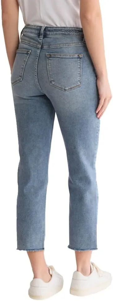 VIGOSS Women's Stevie Crop Straight Leg Jeans