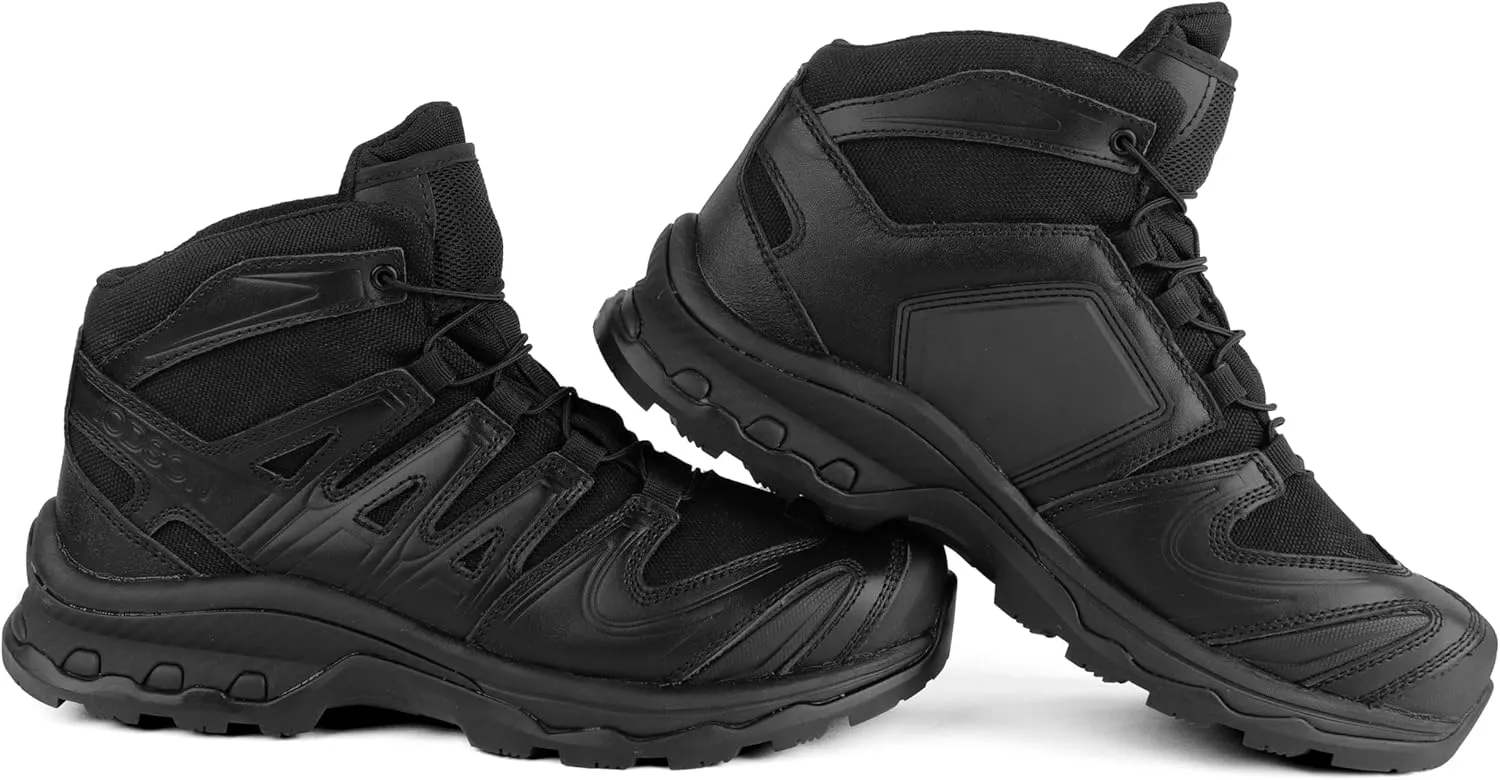Waterproof Hiking Boots for Men Mid Trekking Shoes Lightweight Backpacking Shoes Mountaineering Outdoor Leather Boots