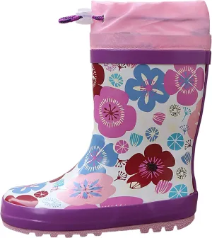 Waterproof Rain Boots for Toddler and Kids - Boys Girls Rubber Rain Boots with Easy on Handles for Outdoor Playing