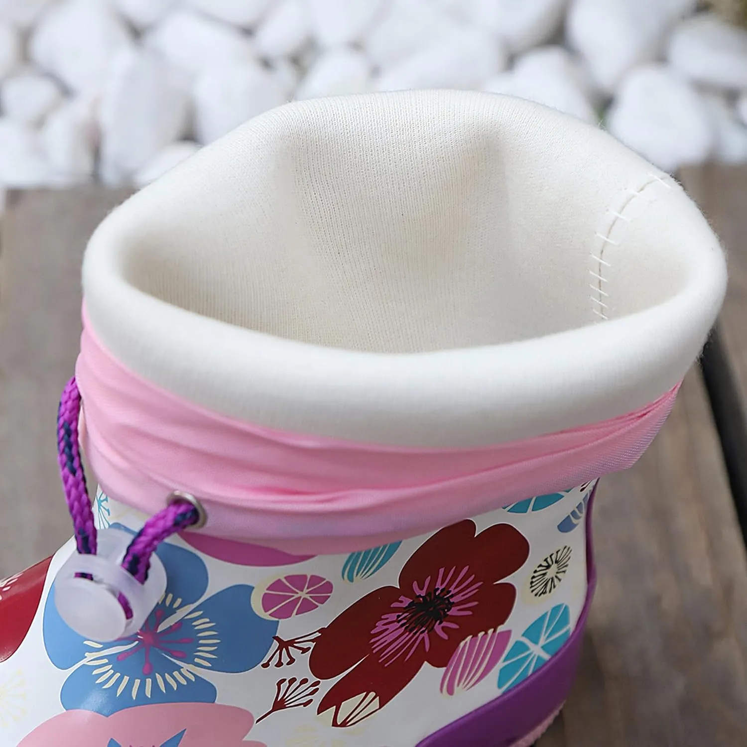 Waterproof Rain Boots for Toddler and Kids - Boys Girls Rubber Rain Boots with Easy on Handles for Outdoor Playing