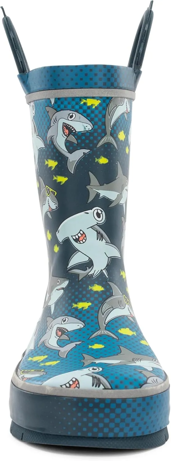 Western Chief Rain Boots with Pull on Handles for Toddlers and Kids - Premium Waterproof Boots for Boys and Girls