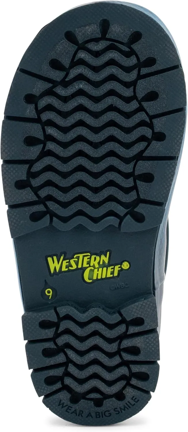 Western Chief Rain Boots with Pull on Handles for Toddlers and Kids - Premium Waterproof Boots for Boys and Girls