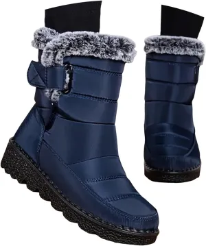Winter Boots for Women 2024 Outdoor Warm Mens Fur Lined Booties Womens Snow Shoes Comfortable Non-Slip Hiking Boot