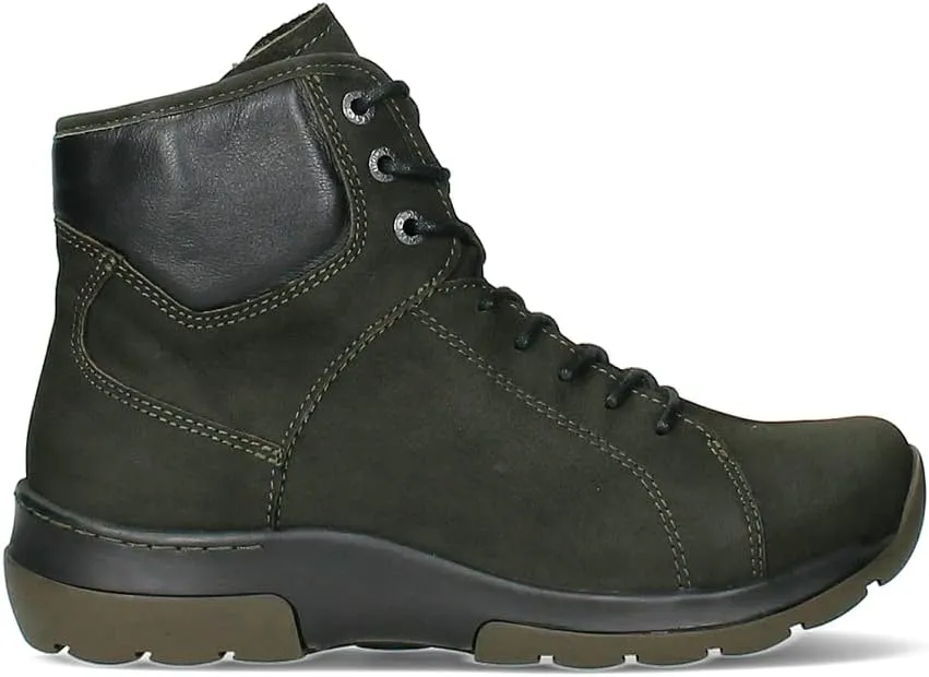 Wolky US-Ambient WP Womens Hiking Comfort Ankle Boots - Waterproof Anti-Slip Flexible Rubber Outsole - Easily Adjustable - Made from Genuine Leather in USA