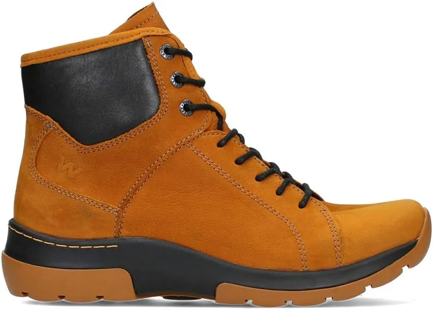 Wolky US-Ambient WP Womens Hiking Comfort Ankle Boots - Waterproof Anti-Slip Flexible Rubber Outsole - Easily Adjustable - Made from Genuine Leather in USA