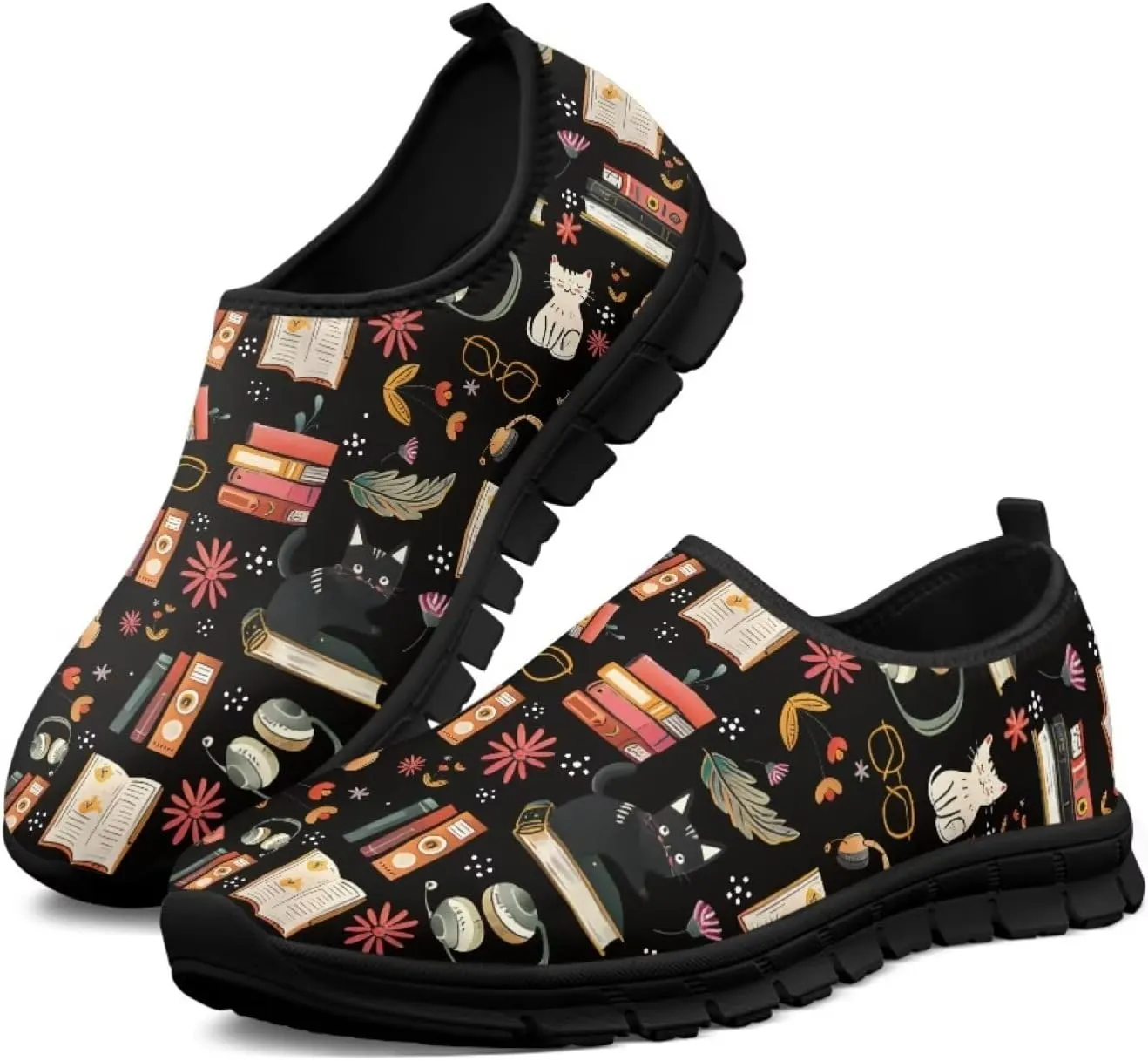 Women Walking Sneakers Casual Fashion Slip On Low Top Shoes Breathable Comfortable Tennis Work Footwear