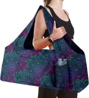 Women Yoga Mat Bag – Versatile Yoga Bag with Mat Straps & Storage Pockets, Holds Yoga & Pilates Mats, Lightweight & Durable