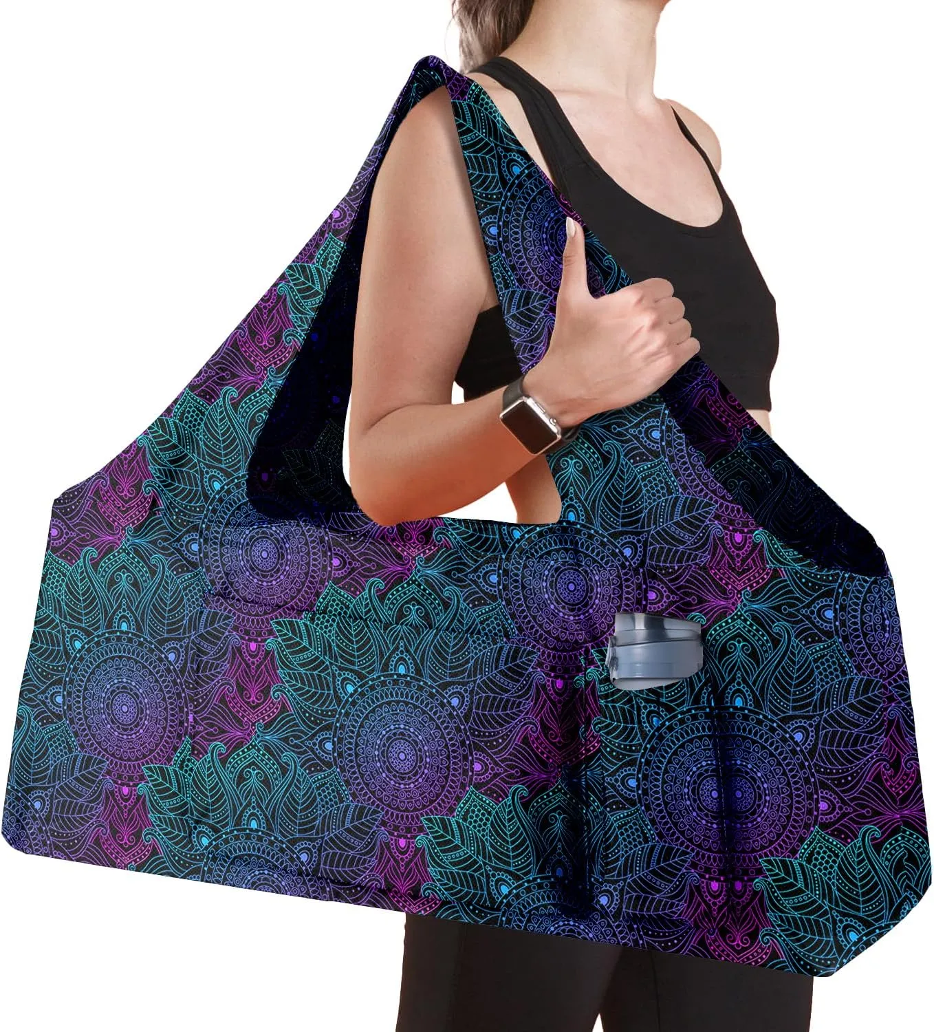 Women Yoga Mat Bag – Versatile Yoga Bag with Mat Straps & Storage Pockets, Holds Yoga & Pilates Mats, Lightweight & Durable