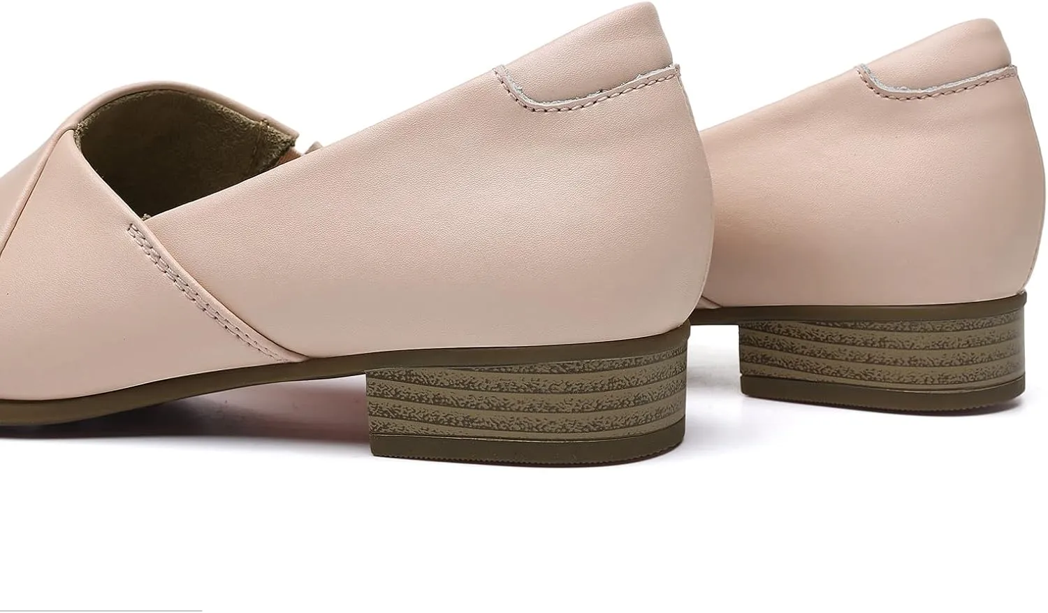 Women's Classic Comfort Dress Shoes Casual Leather Loafers Flats Cute Versatile Slip-Ons Everyday Work Shoes