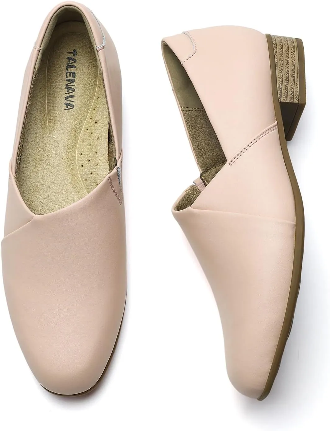 Women's Classic Comfort Dress Shoes Casual Leather Loafers Flats Cute Versatile Slip-Ons Everyday Work Shoes