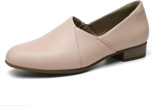 Women's Classic Comfort Dress Shoes Casual Leather Loafers Flats Cute Versatile Slip-Ons Everyday Work Shoes
