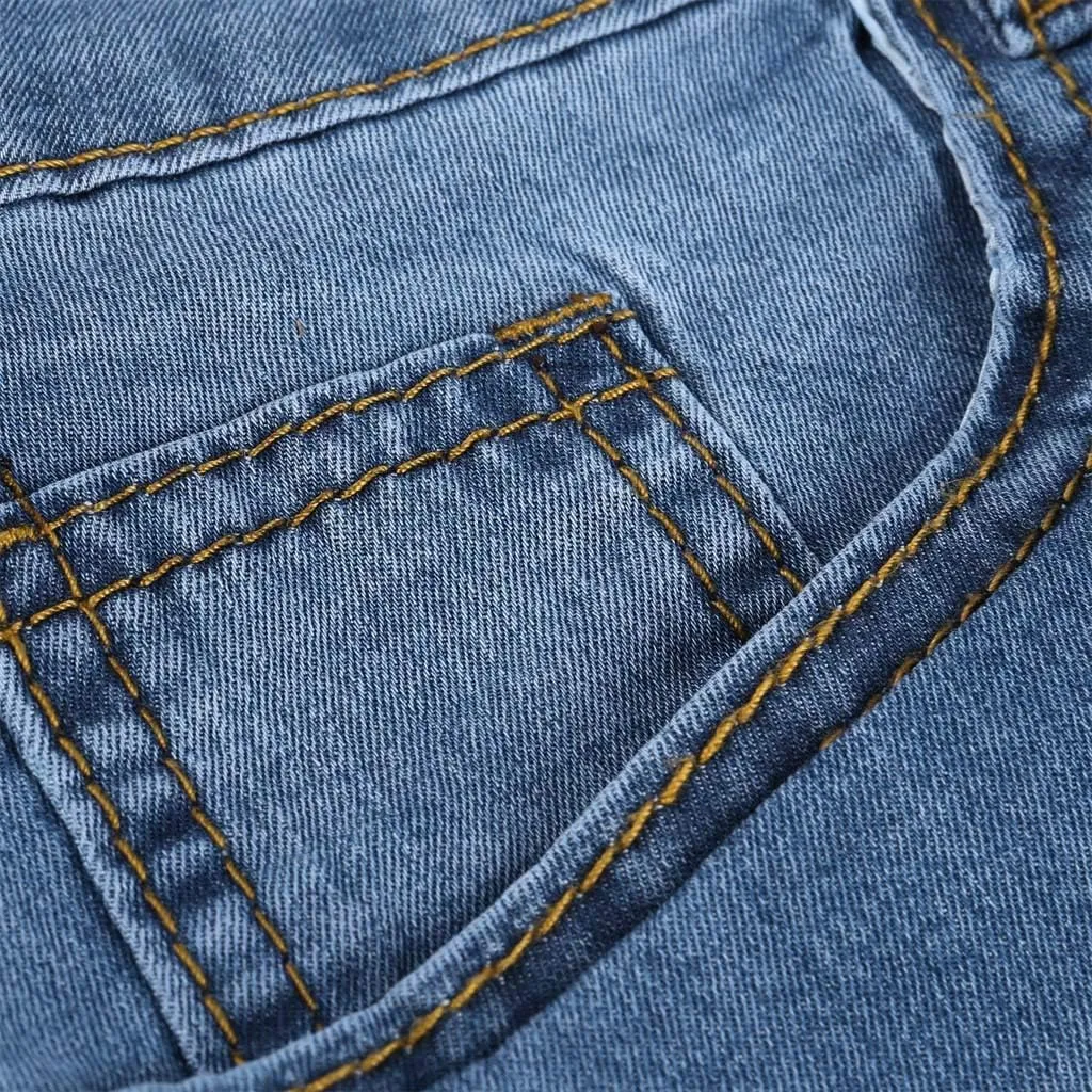 Women's High Waist Denim Shorts Trendy Gradient Frayed Raw Hem Multi-Pocket Jean Street Hip Hop Palazzo Casual Shorts