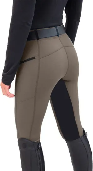 Womens Horse Riding Pants Full Seat Riding Breeches Equestrian Tights Horseback Patchwork Trouser with Pockets