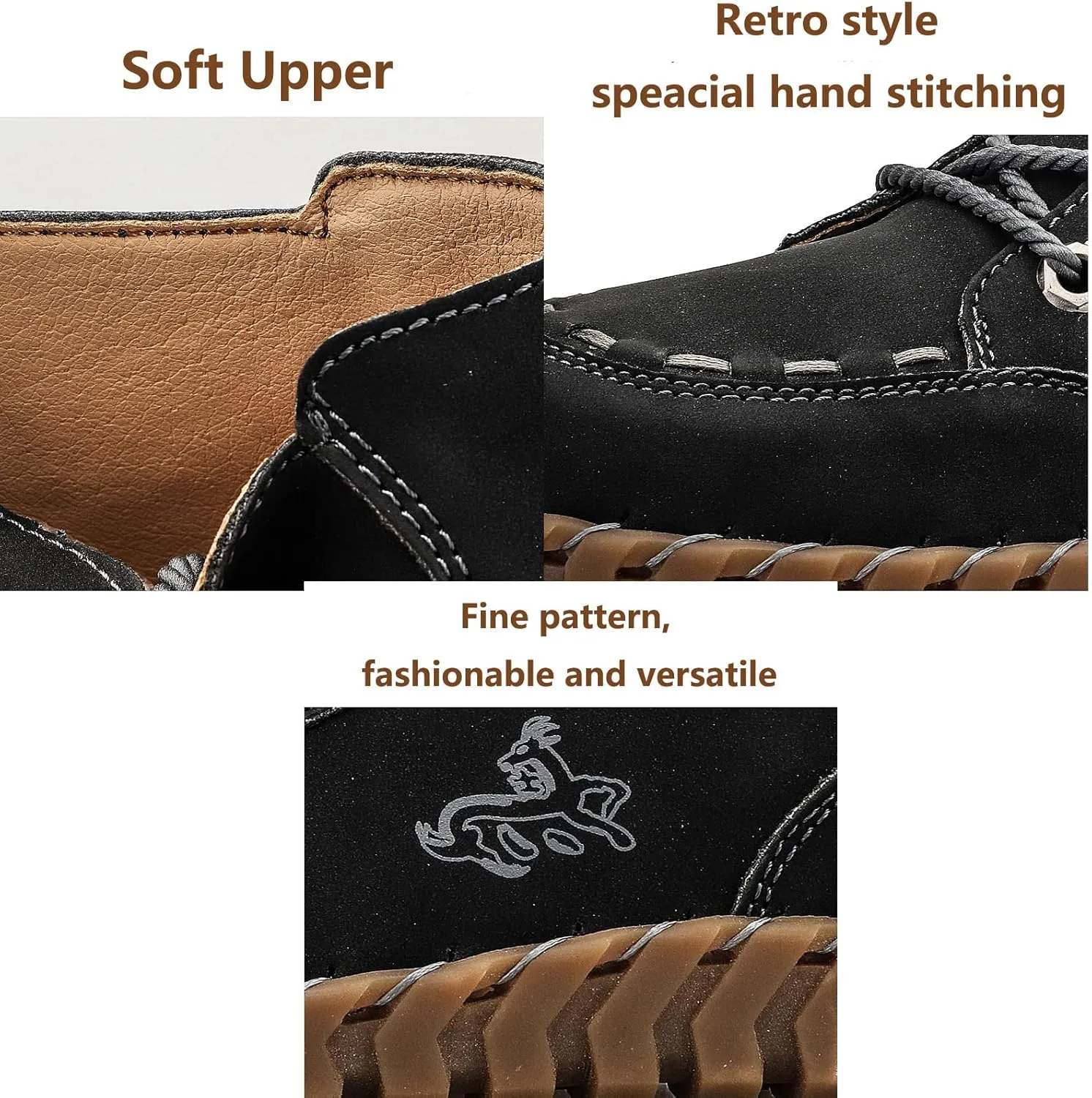 Women's Lace Up Fashion Leather High Top Ankle Boots,Anti-Slip Casual Fashion Sneaker Outdoor Combat Work Boots