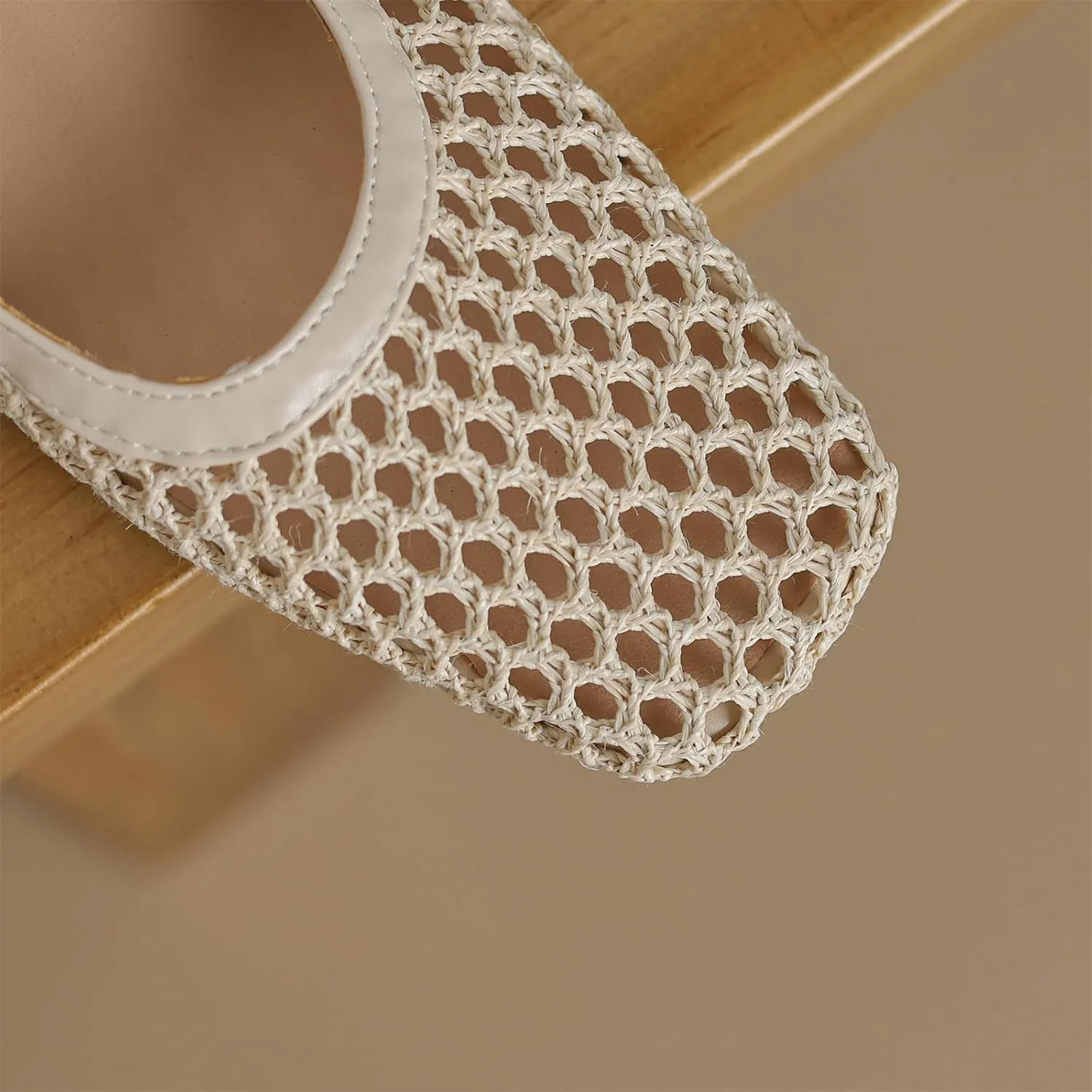 Women's Mash Sandal Web Pearl Buckle Slip-On Block Low Heels Pumps Closed Square Toe Work Comfortable Summer Vacation Mules Church Dress Shoes Wedding Evening Party Daily Wear Pumps