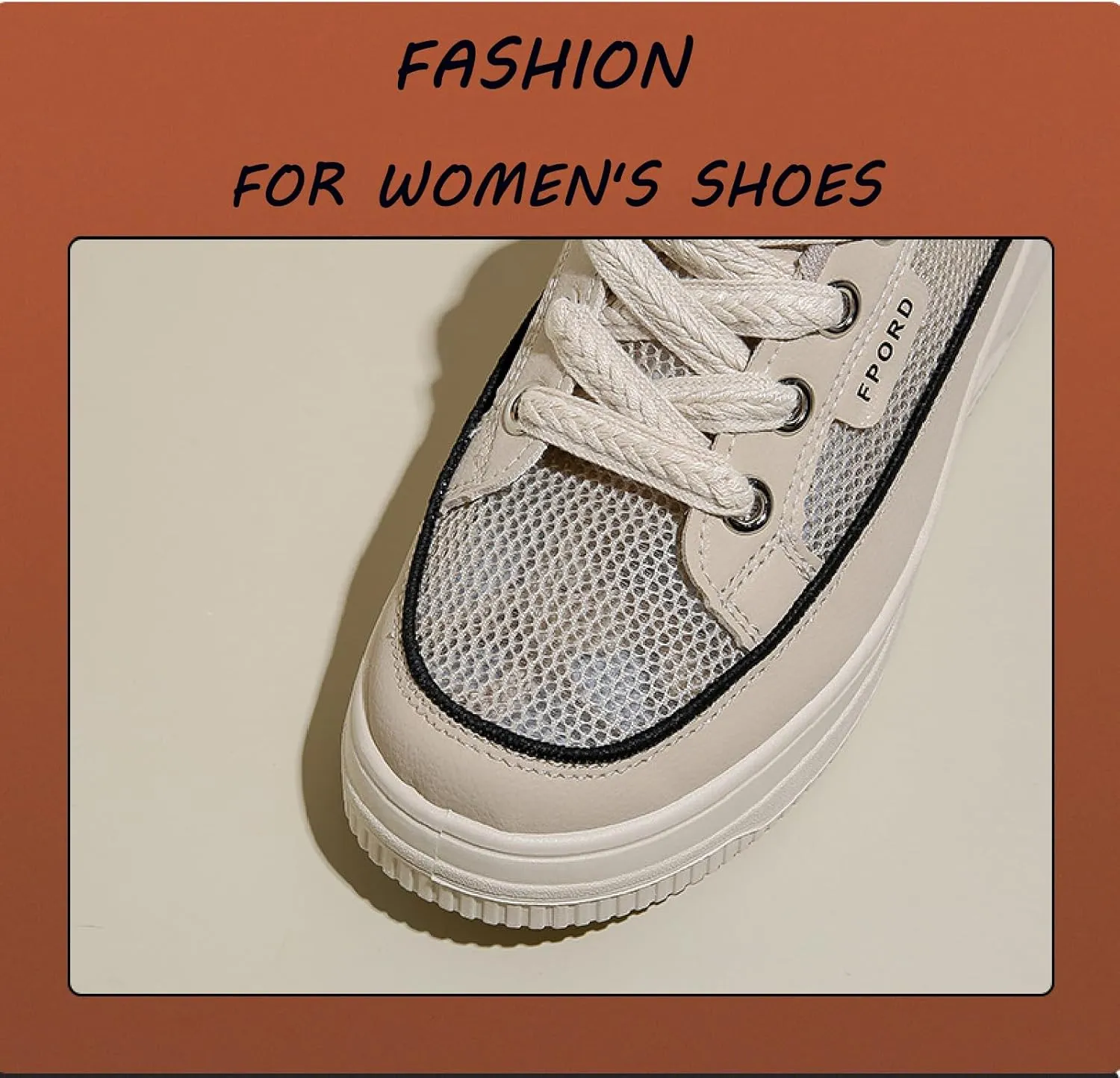 Women's Mesh Flat Mules Clogs Fashion Comfort Round Toe Platform Slip-On Walking Lace-Up Half Slides Daily Outdoor Casual